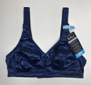Sujetador Bali para mujer doble soporte cierre spa sin aros DF3372 azul marino 34C NUEVO - Imagen 1 de 8