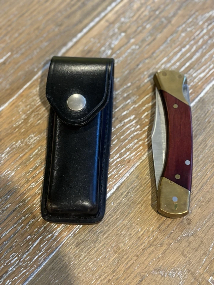 Faca dobrável vintage Schrade LB7 com bainha original | AA53410 | - Imagem 1 de 4