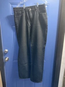 Structure Men's Black Jeans, Size 34x34, Slim Straight Denim, 100% Cotton - Picture 1 of 6