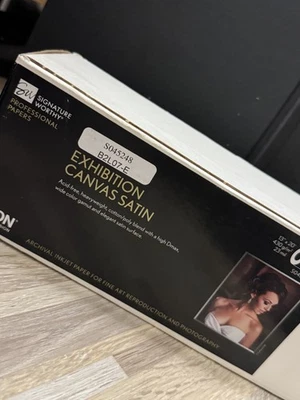 Epson Exhibition Canvas Archival Inkjet Paper Satin S045248 13" x 20' Roll New - Image 1 of 4
