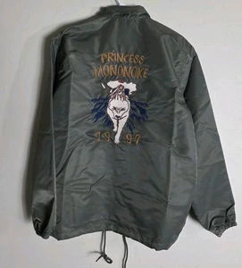 GBL Ghibli Princess Mononoke Coach Jacket Giacca da Volo Bluson Militare NUOVO L - Foto 1 di 8