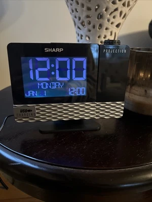 Sharp Projector Alarm Clock with Atomic Color Calendar Display - Image 1 of 4