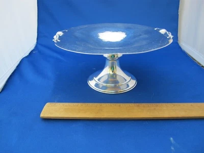 Buen CARL POUL PETERSEN Canadiense HECHO A MANO Esterlina Pequeña COMPOTA-Bordes Flor Foto 1 de 4