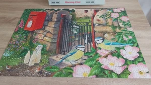 'Morning Chat' HOP BIG 500 Jigsaw Puzzle Used And COMPLETE - Picture 1 of 1