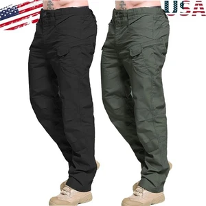 Taktische Herren Cargohose Arbeit Kampfhose Outdoor Wandern Wasserdicht Hose - Bild 1 von 28