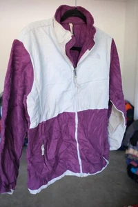 The North Face Denali Purple Gray Fleece Jacket With Pocks Youth Sz XL Thermal - Picture 1 of 15