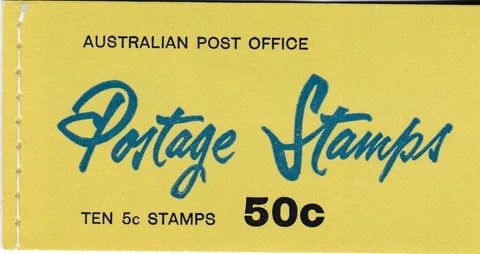 Australia - booklet with 10 QE2 50c stamps Cover