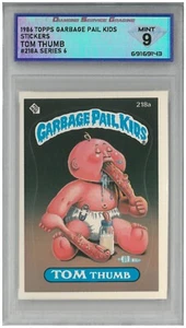 Topps Garbage Pail Kids 1986 Tom Thumb #218A serie 6 💎 DSG 9 como nuevo - Imagen 1 de 2