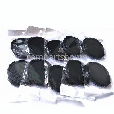 50pcs 49mm Snap-on Front lens cap for Sony Nikon OM Pentax fujifilm side pinch - Image 1 of 3