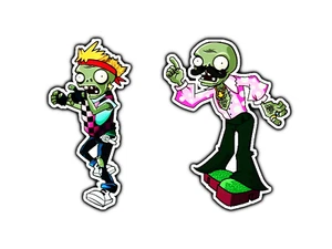 #1589 Respaldo Bailarín Zombie Impermeable Vinilo Adhesivo Calcomanía Troquelada  - Imagen 1 de 3