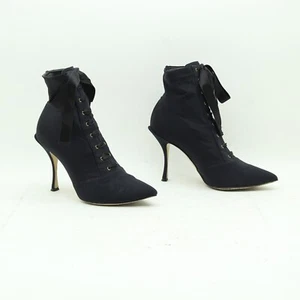 DOLCE&GABBANA Botines Usados Número EU 37 (Cod.CS1848) En Tejido Azul - Imagen 1 de 6