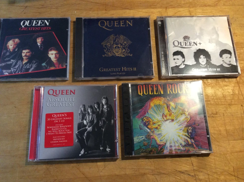 QUEEN [5 CD Alben] Greatest Hits I II III + Absolute Greatest  + Queen Rocks - Bild 1 von 1