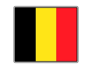 #1169 Bandera de Bélgica Mundo País Pegatina Impermeable Vinilo Calcomanía Troquelada Coche - Imagen 1 de 1