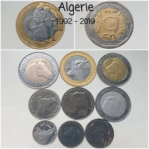 Algerie 1/2 Dinar à 200 Dinars 1992-2019 Animaux Choisissez Votre Année ALGERIA - Picture 1 of 1