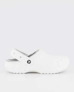 CROCS Overpuff lined white clog size 39/40 winter footwear shoes - Picture 1 of 3