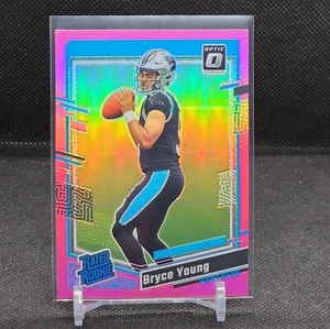 2023 Optic Pink Rated Rookie #213 Bryce Young RC Panthers SP - Bild 1 von 2