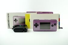 Nintendo Gameboy Micro Purple Console Japanese with Original Box & Charger