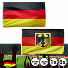 Deutschland Fahne Flagge mit/ohne Adler Länderflagge Fußball WM EM Party Deko