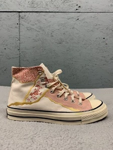 Top alto Converse Chuck Taylor All Star para mujer 11 rosa floral retazos lona - Imagen 1 de 16
