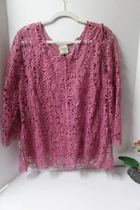 Encaje Bedford Fair para mujer color rosa talla XL con cami nuevo sin etiquetas nunca usado - Imagen 1 de 8