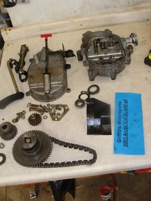 ARCTIC CAT ZL600 2003 EFI SS OEM caja de cadena inversa cadena de engranajes carcasa juego de palanca Foto 1 de 4