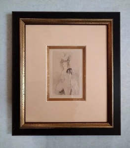 Marie Laurencin The Maiden with the Black Ribbon Copper engraving etching 1926 - Picture 1 of 5