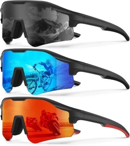 Nagelneue ungeöffnete Herren polarisierte Lauf-Sport Sonnenbrille UV400 Schutz (3) - Bild 1 von 7