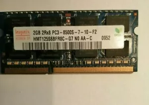 Hynix HMT125S6BFR8C-G7 PC3-8500S-7-10-F2 DDR3 1066 MHz RAM - Picture 1 of 2
