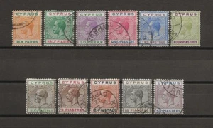 ZYPERN 1912/15 SG 74/84 GEBRAUCHT - Bild 1 von 1