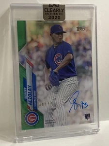Topps Clearly Authentic Adbert Alzolay RC 2020 #CCA-AA verde paralelo/99 Cubs - Imagen 1 de 3