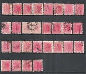 WESTERN AUSTRALIA SCOTT 90 USED x 28 - 1905 1p ROSE SWAN ISSUE       CV $49.00 - Picture 1 of 1