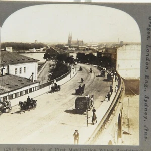 Long Bridge Russia Keystone Stereoview Cards Pre World War Stereoscope - Picture 1 of 3