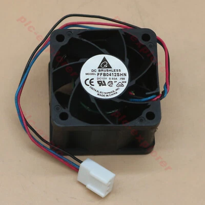 new Delta FFB0412SHN-F00 40mm x 28mm Very High Speed 12V Fan 24 CFM 3Pin 40x28mm - Image 1 of 4