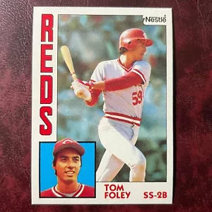 1984 Topps NESTLE Set TOM FOLEY ROOKIE Parallel #632 REDS ** MINT ** r84 - Bild 1 von 1