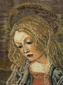 Fra Filippo Lippi MADONNA Needlepoint Tramme Kit w/Petit Point 12" x 16" - Picture 1 of 5