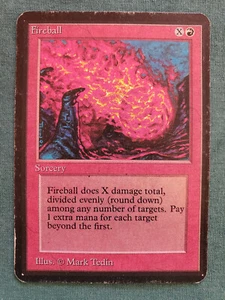 Fireball LP+ ALPHA Limited Edition MTG Magic the Gathering Card - Picture 1 of 2