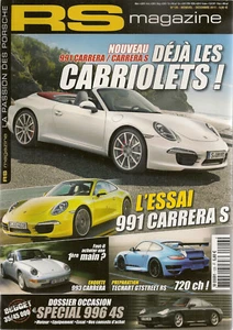 RS MAGAZINE 126 ESSAI PORSCHE 991 CARRERA S 997 TECHART 720CH 996 C4S 2.8 RSR - Imagen 1 de 1