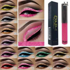 16 Colours Precision Glitter Eyeliner Long-Lasting Waterproof Women MakeUp - Picture 1 of 38