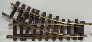 VINTAGE LGB G SCALE RIGHT HAND SWITCH TRACK NEEDS REPAIR AS-IS - Picture 1 of 2