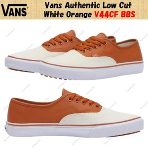 Vans Auténtico Corte Bajo Blanco Naranja V44CF BBS Hombres Talla - Imagen 1 de 8