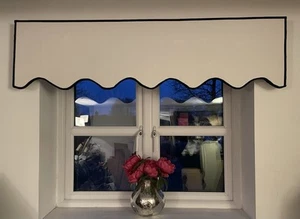 Bespoke Made To Measure Scallop Box Pelmet. - Picture 1 of 5