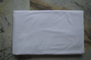 2.5 Yard Solid Plain Rajasthani White Fabric Material 100% Cotton ZK_94 - Picture 1 of 11