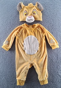 Disney Baby Simba One Piece Infant 6-9M + Hat Set The Lion King Costume Movie - Picture 1 of 14