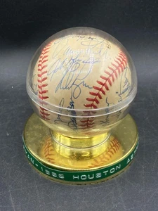1986 Houston Astros Team Signed Baseball W/ Nolan Ryan and Yogi Berra Signatures - Picture 1 of 10