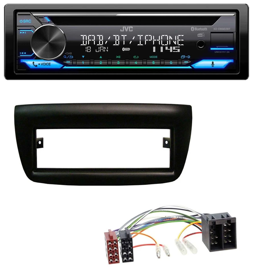 JVC Bluetooth MP3 USB DAB CD Autoradio für Fiat Doblo 12-15 Opel Combo 10-15 - Bild 1 von 4