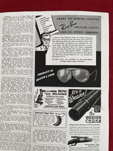 Ray Ban Schießbrille 1941 Print Ad Bausch & Lomb Jagd Sport Ad - Bild 1 von 3