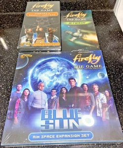 Firefly The Game: Blue Sun (Rim Space), Jetwash, Pirates/Bounty Hunters (Sealed) - Picture 1 of 24