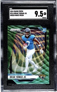 Panini Prizm 2024 - Novatos Brian Thomas Jr. #314 Green Wave Prizm (RC) - Imagen 1 de 2