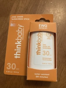 NEW Thinkbaby SPF 30 Sunscreen Stick – Safe, Natural, Water Resistant.exp 5/2025 - Picture 1 of 3
