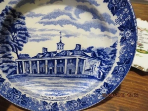 VINTAGE COLLECTOR SOUVENIER PLATE--MT. VERNON VIRGINIA-7"--#T13A-1 - Picture 1 of 24